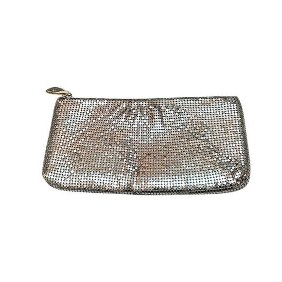 JIMMY CHOO Sequin Metallic Clutch Zip Evening Designer Bag Purse